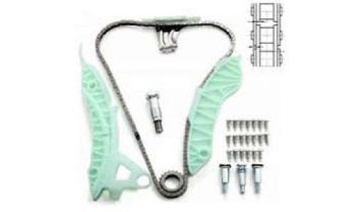 Kit Corrente Da Distribuicao Motor Peugeot/Citroen 1.4 16v. Vti Gas. Ep3 308 07/.. / Ds3 10/.. / 1.6 16v. Vti Ep6C Gas. 308 07/.. / 3008/ 5008 09/.. / C4 Vti 08/.. / C5 Vti 10/.. 