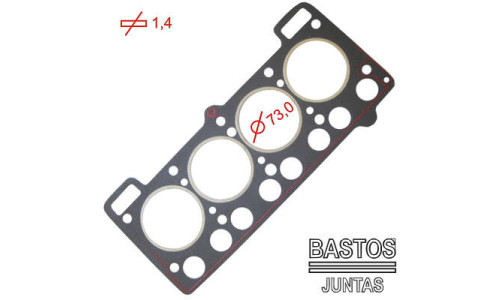 JUNTA DE CABECOTE GOL 1000/ESCORT HOBBY GAS