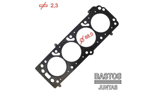 JUNTA DE CABECOTE GM 1.8 /2.0 8/16V. 2,3MM