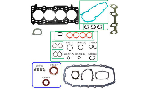 JOGO DE JUNTAS DE MOTOR FIAT EVO 1.4 8V. 09/.. FIRE FLEX COM RETENTORES 