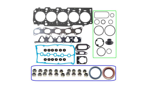 JOGO DE JUNTAS SUPERIOR DE MOTOR  MAREA 2.4 20V. 01/.. COM RETENTORES 
