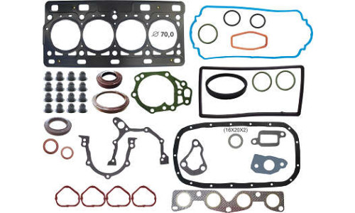 JOGO DE JUNTAS DO MOTOR RENAULT/PEUGEOT 1.0 16V. D4D/D4F COM RETENTORES 