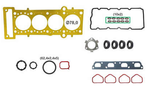 JOGO DE JUNTAS SUPERIOR DE MOTOR  FIAT PUNTO /IDEA 1.6 16V. 10/.. E.TORQ