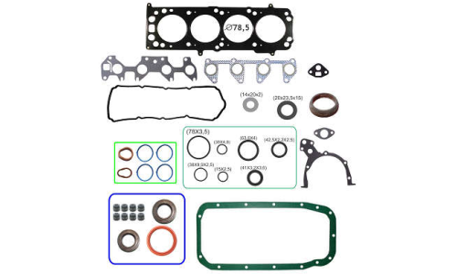 JOGO DE JUNTAS DE MOTOR ONIX /PRISMA 1.4 8V. 2012/.. COM RETENTORES 