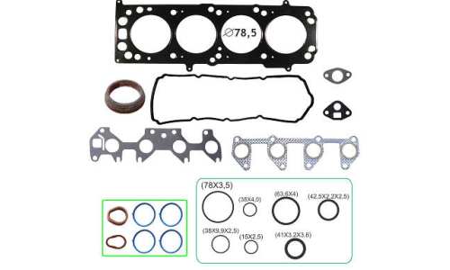 JOGO DE JUNTAS SUPERIOR DE MOTOR  ONIX /PRISMA 1.4 8V. 2012/.. COM RETENTORES 