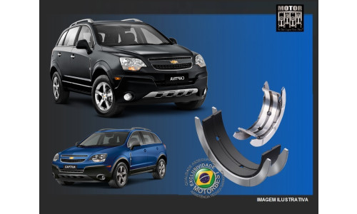 Bronzina De Mancal GM Captiva Sport 3.0 24v. 11/13 Gas. Lf1 V-6 Dohc / Captiva Sport Awd 3.6 24v. 08/10 Sfi 10Hm V-6 Gas. Ly7 / Omega 3.6 24v. 05/12 Alloytec Ly7 V-6 Dohc / Trailblazer Ltz Lfx 3.6 24v. 13/19 V-6 Dohc MEDIDA: +0,75mm