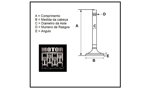 Valvula Escape Motor MWM 4.10 /6.10 Aspirado /Turbo /Aftercooler