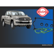 KIT DE JUNTAS DA TAMPA DE VALVULAS COM ANEIS DE VEDACAO E BORRACHAS DO BICO INJETOR MOTOR VW AMAROK 2.0 16V. TDI 2011/.. 