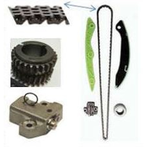 Kit Corrente Da Distribuicao Motor Hyundai Sonata 2.4 16v. 12/14 Gas. G4Ke Dohc / Kia Sorento 2.4 16v. 12/15 G4Ke Theta Gas. 174Cv Dohc  / Kia Optima 2.4 16v. 12/14 Gas. G4Ke Theta / Kia Carens 2.0 16v. 12/13 Gas. G4Kd / Kia Cerato 2.0 16v. 11/13 Gas. G4K