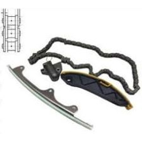 Kit Corrente Da Distribuicao Motor Mitsubishi 2.4 16v. 4N15 Diesel L200 Triton 14/.. 