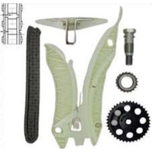 Kit Corrente Da Distribuicao Motor Peugeot/ Citroen 1.6 16v. 14/.. Thp Ep6Dt 3008 1.6 16v. 14/.. / 208Gt 1.6 16v. Flex 16/.. / C4 1.6 16v. 13/.. Ds3/4/5 1.6 16v. 12/.. 