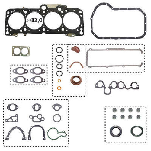 JOGO DE JUNTAS DE MOTOR VW AP1.6/1.8 8V. 85/95 COM RETENTORES 