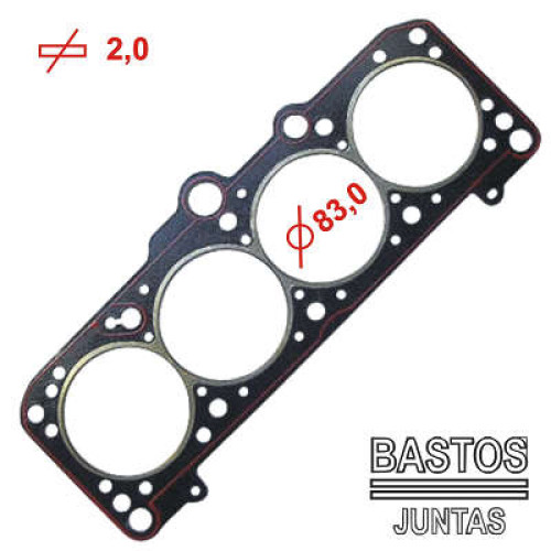 JUNTA DE CABECOTE MOTOR AP-1.6/1.8 8V. GASEM ALC.
