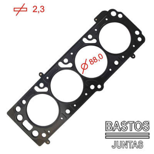 JUNTA DE CABECOTE GM 1.8 /2.0 8/16V. 2,3MM