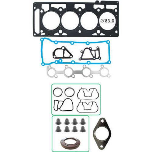 JOGO DE JUNTAS SUPERIOR DE MOTOR FORD FIESTA/COURIER 1.6 8V. COM RETENTORES 