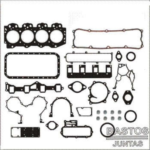 JOGO DE JUNTAS DE MOTOR KIA BESTA GS 3.0 8V. SOHC COM RETENTORES COM CAB