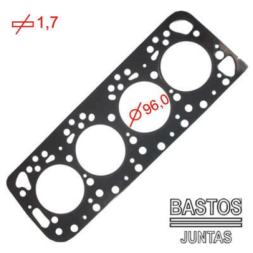 JUNTA DE CABECOTE PEUGEOT 504 DIESEL XD2/XD3 MEDIDA 1,80MM