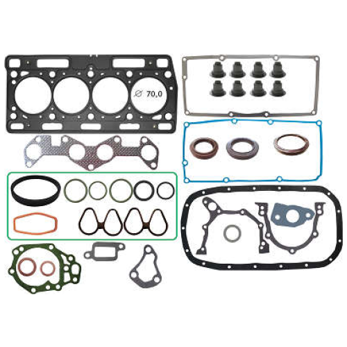JOGO DE JUNTAS DE MOTOR RENAULT CLIO 1.0 8V. D7D/D7F COM RETENTORES 
