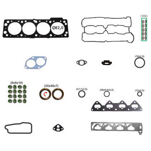 JOGO DE JUNTAS SUPERIOR DE MOTOR  GM/FIAT 1.8 16V. 03/.. DOHC