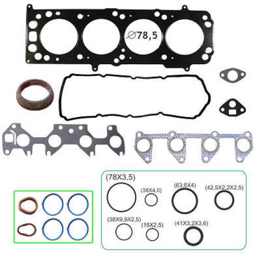 JOGO DE JUNTAS SUPERIOR DE MOTOR  ONIX /PRISMA 1.4 8V. 2012/.. COM RETENTORES 