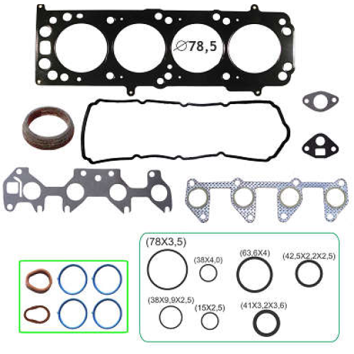 JOGO DE JUNTAS SUPERIOR DE MOTOR  ONIX /PRISMA 1.4 8V. 2012/.. COM RETENTORES 