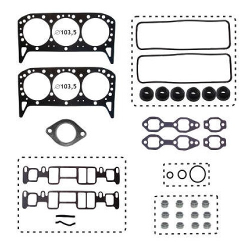 JOGO DE JUNTAS SUPERIOR DE MOTOR  BLAZER /S-10 4.3 12V. V-6 95/98