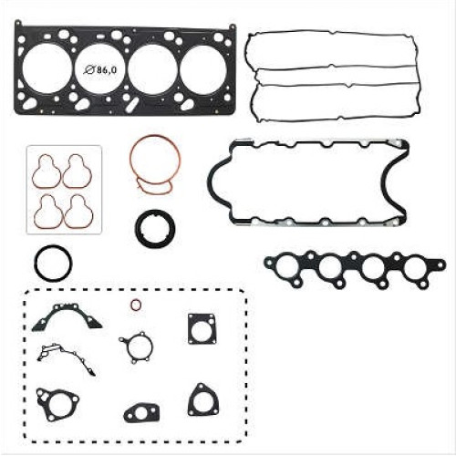 JOGO DE JUNTAS DE MOTOR FORD ZETEC-E 2.0 16V. 00/03 SEM RETENTORES 