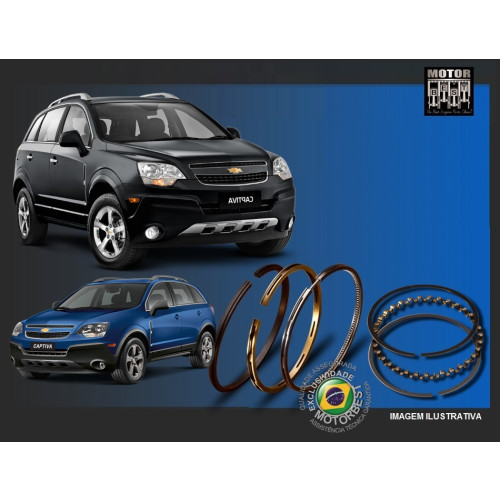 Anel P/6 Cil. Motor GM Captiva Awd 3.6 24v. 08/10 Hfv6 261Cv Gas. Alloytec /Omega 3.6 24v. V-6 06/..  DIAMETRO: 94,5mm (+0,50)