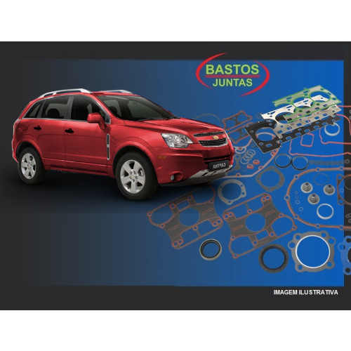 JOGO DE JUNTAS DO MOTOR CAPTIVA SPORT FWD 2.4 16V. 09/11 LE5 ECOTEC DOHC 171CV 2384CC MOTOR CORRENTE
